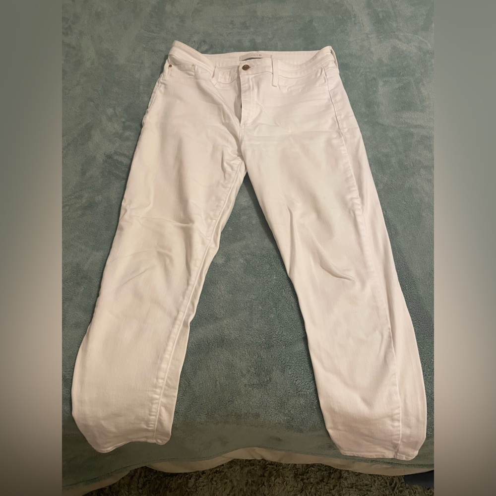 Joe’s Designer Flawless The Charlie High Rise Skinny Ankle White Denim Jeans